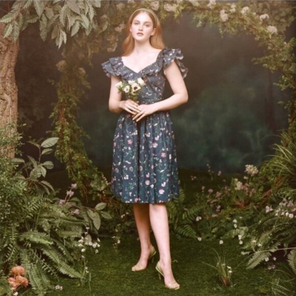 Hill House Ava Dress in Moody Floral Size M - Picture 10 of 10